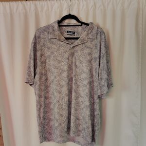 Hogan Men's Casual Button Down Shirt - Gray Pattern